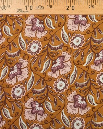 Tissu Viscose imprimée Fleur Indienne - Dispo 3 couleurs - Mercerine