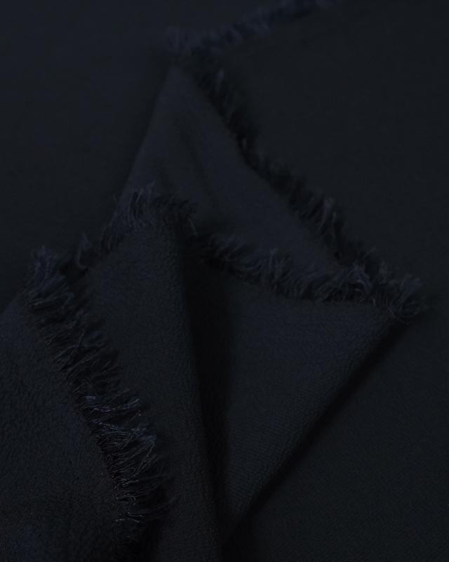 Crepe Bubble Voile Bleu Marine   - Mercerine