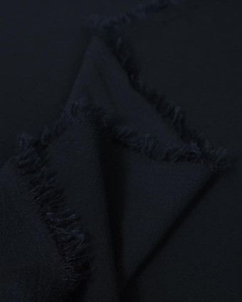 Crepe Bubble Voile Bleu Marine   - Mercerine