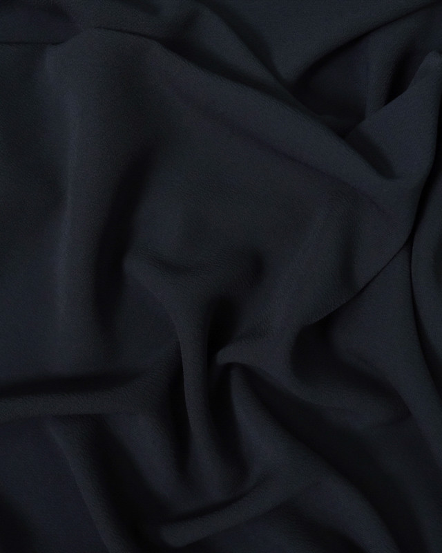 Crepe Bubble Voile Bleu Marine   - Mercerine