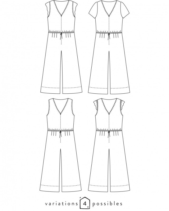 Jolie Môme - Patron Combi-Pantalon - Atelier Scammit - Mercerine