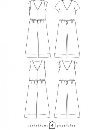 Jolie Môme - Patron Combi-Pantalon - Atelier Scammit - Mercerine