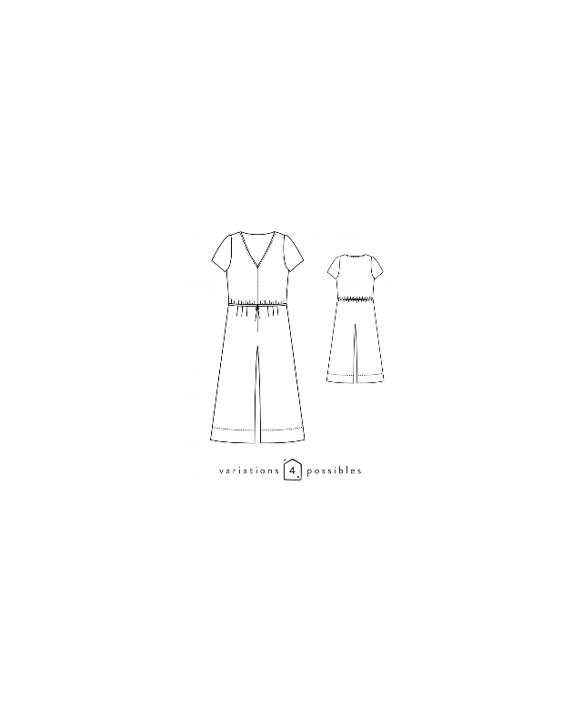 Jolie Môme - Patron Combi-Pantalon - Atelier Scammit - Mercerine