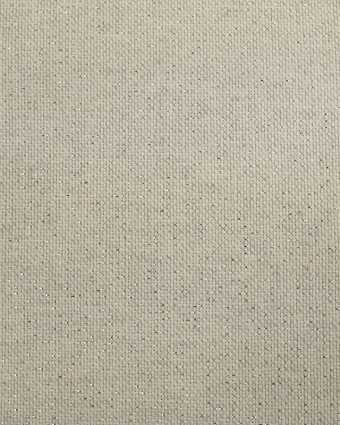 Tissu Effet Lin Gris Pailleté Argent - Grande Largeur - Mercerine