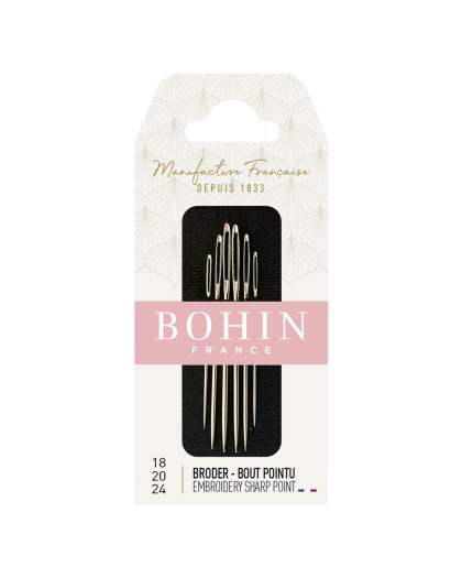 Assortiment d'aiguilles à broder - BOHIN - Mercerine