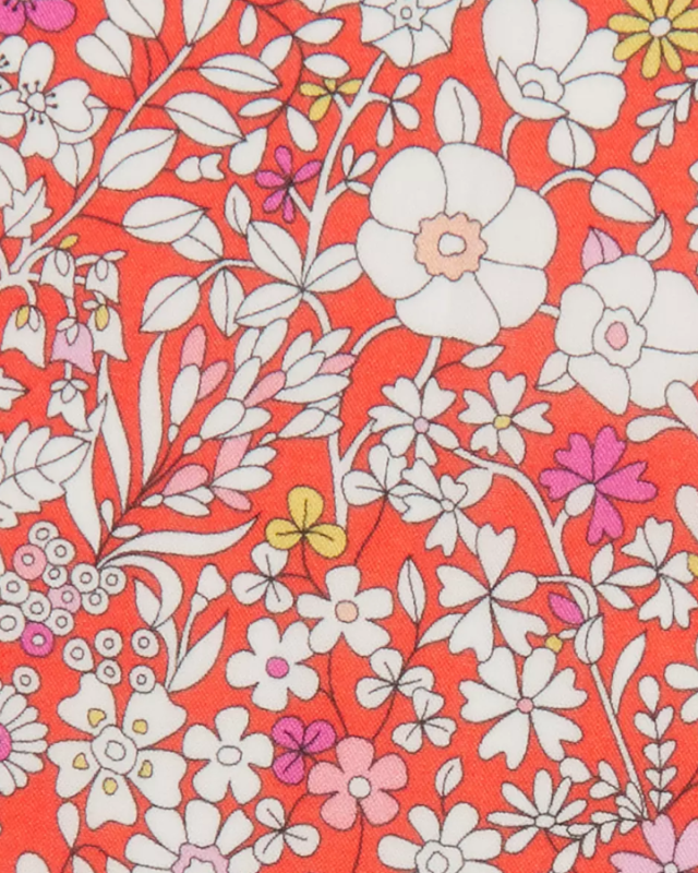 Tissu Liberty Fabrics - Liberty Fabrics June's Meadow E orange - Mercerine.com