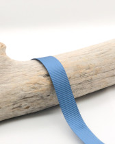 Ruban Gros grain bleu orage