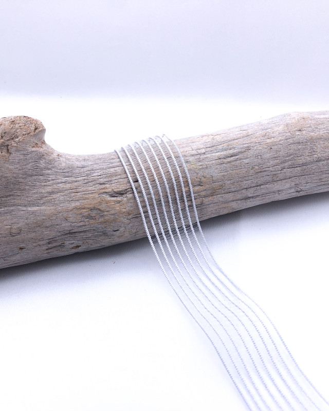 Elastique Fronceur pour smock Blanc : 19mm, 25mm et 35mm - Mercerine