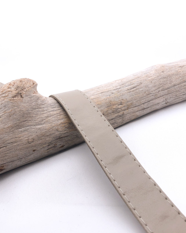 Sangle simili cuir Gris Souris : 10mm et 25mm - Mercerine