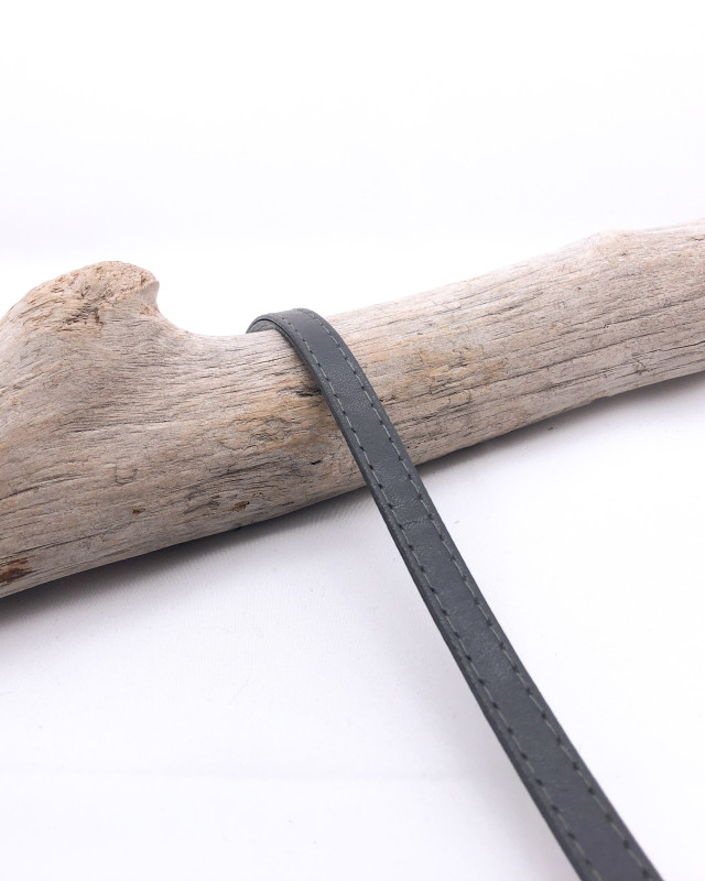 Sangle simili cuir Gris : 10mm et 25mm - Mercerine