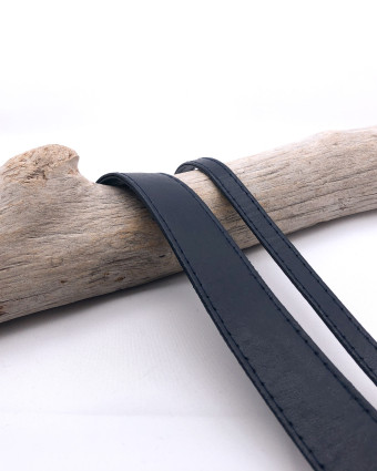 Sangle simili cuir Marine : 10mm et 25mm - Mercerine