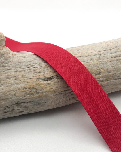 Biais rouge coquelicot : mercerie au mètre - Mercerine