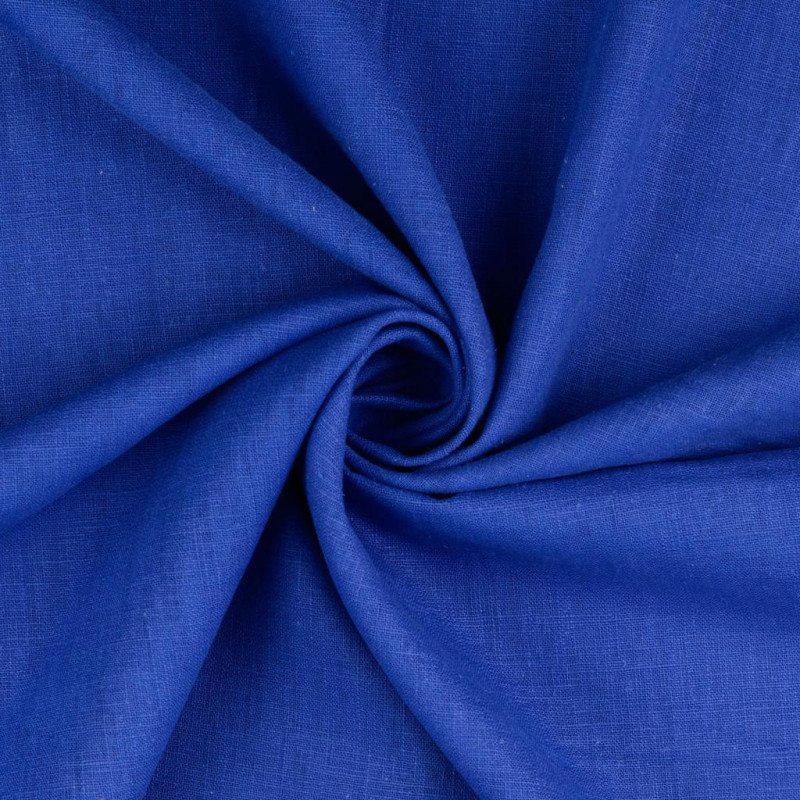 Lin Uni 100% Bleu Roi - Mercerine