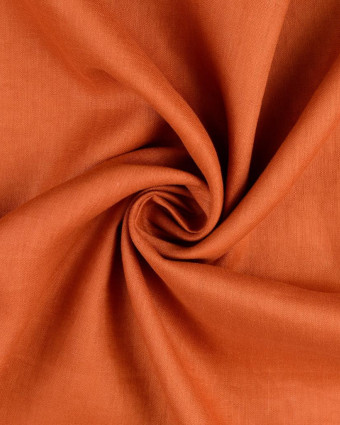 Tissu Lin Premium Terracotta - Mercerine