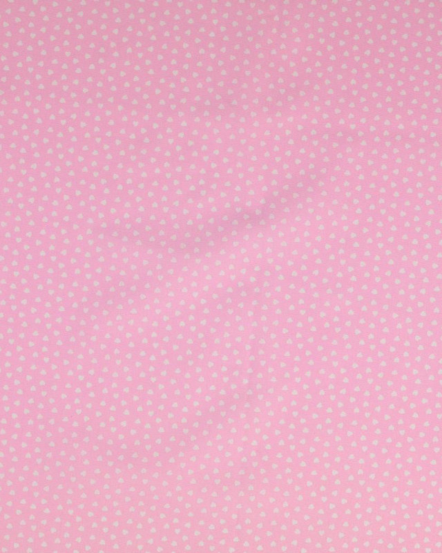 Lot De 2 Coupons De Tissu Imprimé - Motifs Chouettes/hiboux Et Petits Cœurs Roses - Coton Français - Neuf