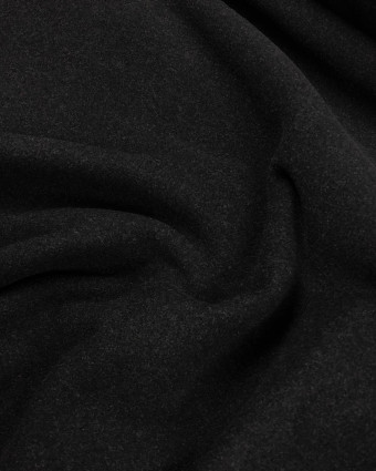 Tissu Laine manteau Noir - Mercerine