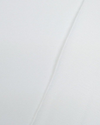Jersey Coton Blanc envers bouclette : tissu au mètre - Mercerine