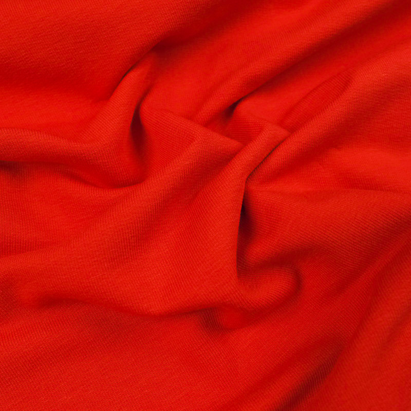 Jersey bio envers bouclette rouge - 10cm