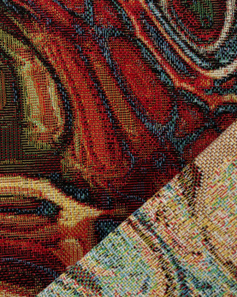 Tissu Ameublement Jacquard Lave Tritons  - Mercerine