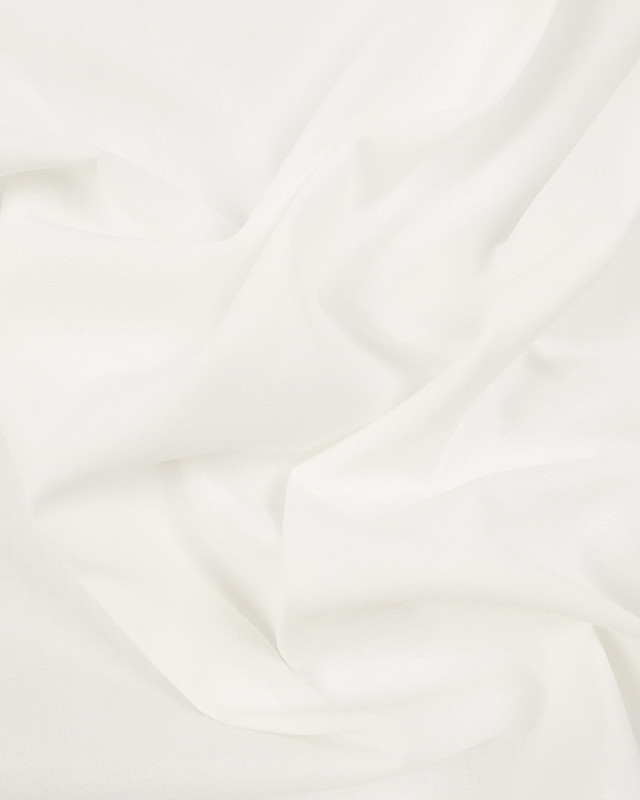 Voile de coton ivoire OekoTex - Mercerine
