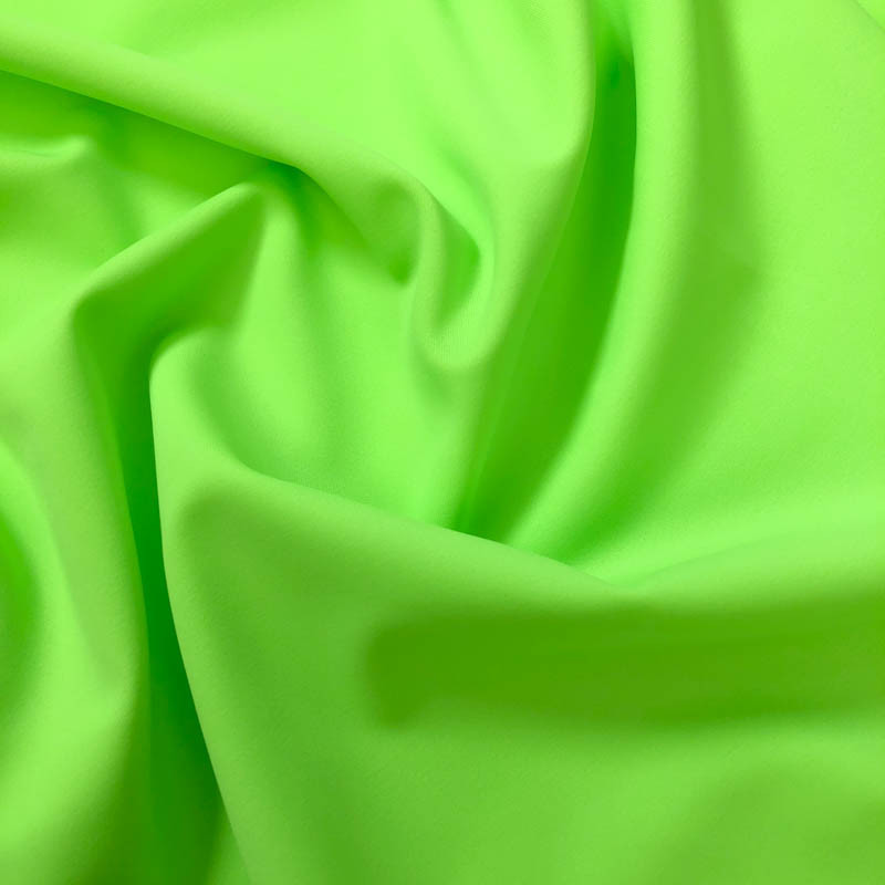 Tissu maillot de bain uni vert fluo - Mercerine