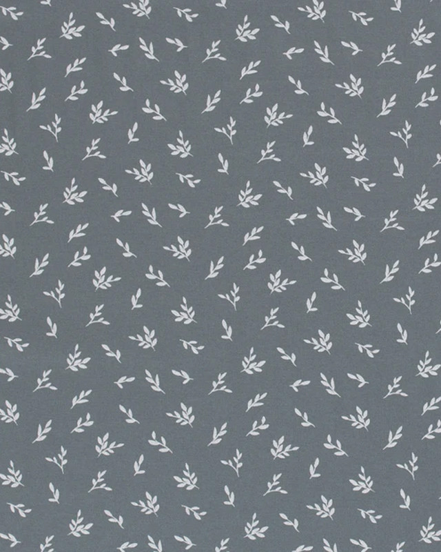 Popeline Coton Feuille Olivier OekoTex, disponible 5 couleurs - Mercerine