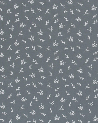 Popeline Coton Feuille Olivier OekoTex, disponible 5 couleurs - Mercerine
