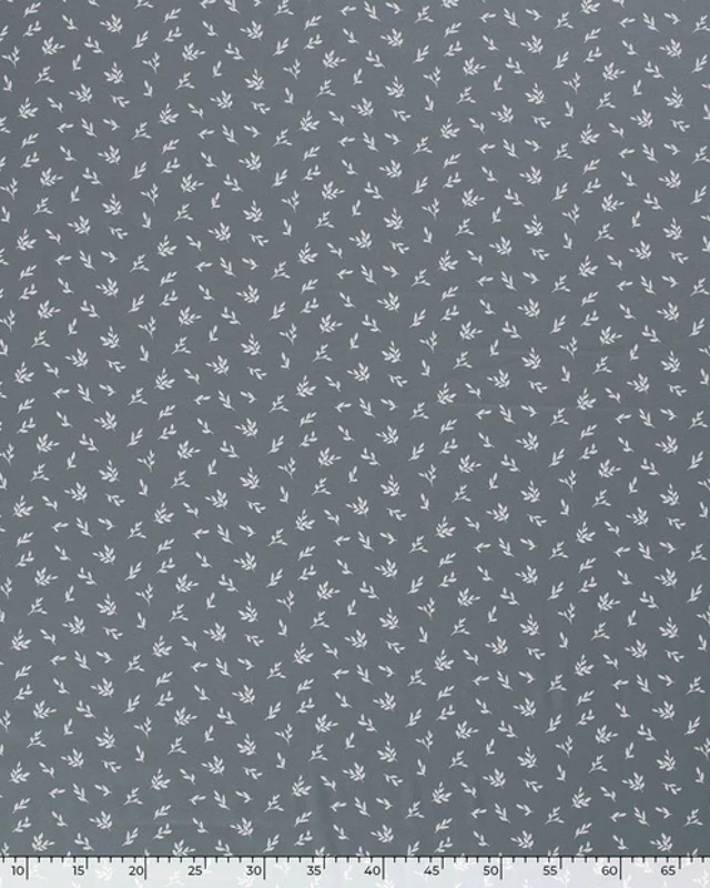 Popeline Coton Feuille Olivier OekoTex, disponible 5 couleurs - Mercerine