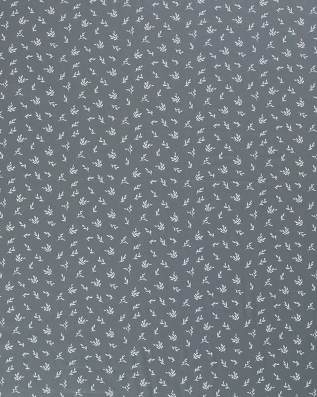 Popeline Coton Feuille Olivier OekoTex, disponible 5 couleurs - Mercerine