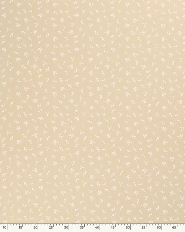 Popeline Coton Feuille Olivier OekoTex, disponible 5 couleurs - Mercerine