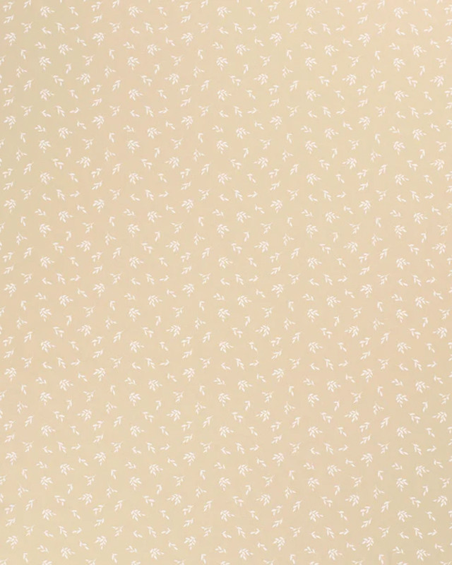 Popeline Coton Feuille Olivier OekoTex, disponible 5 couleurs - Mercerine