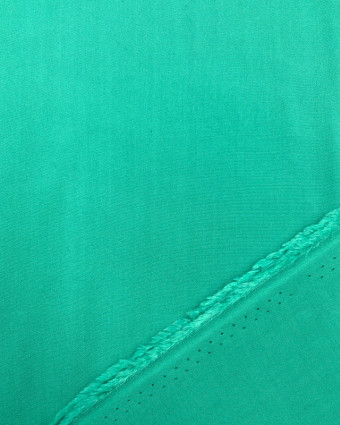 Tissu viscose vert Emeraude habillement - Mercerine