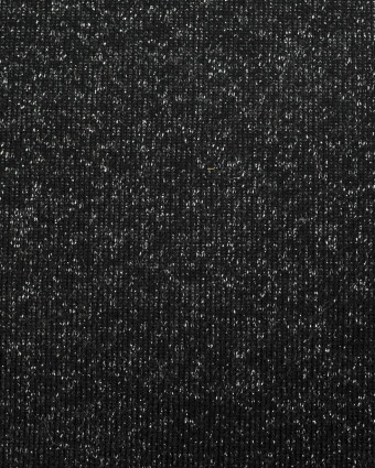 Sweat Molleton noir paillette argenté - Mercerine