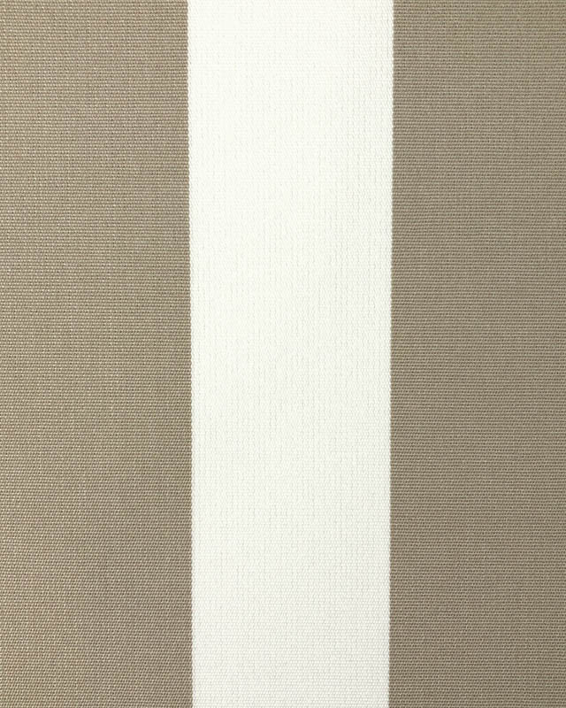 Tissu Extérieur Rayé Taupe Traité Teflon 160Cm  - Mercerine