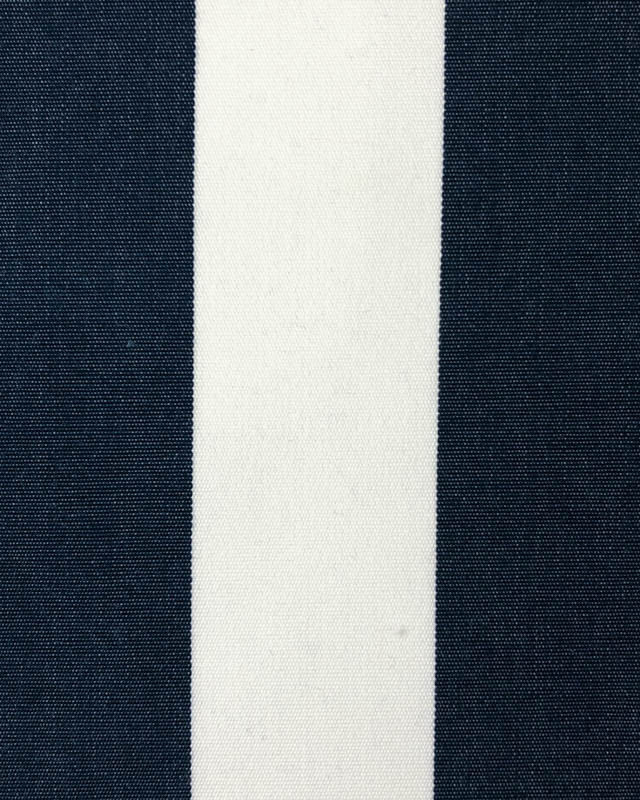 Tissu Toile Extérieure Rayures Marine Traité Anti Taches 160Cm  - Mercerine