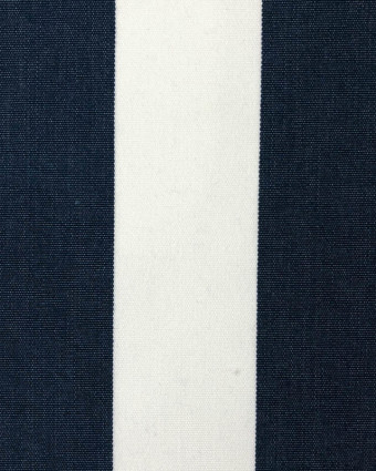 Tissu Toile Extérieure Rayures Marine Traité Anti Taches 160Cm  - Mercerine