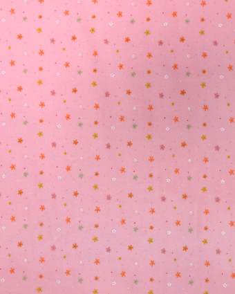 Pyjama Petite Fleur Fond Rose    - Mercerine