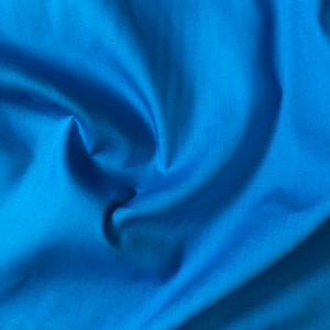 Tissu Popeline Coton Bleu...