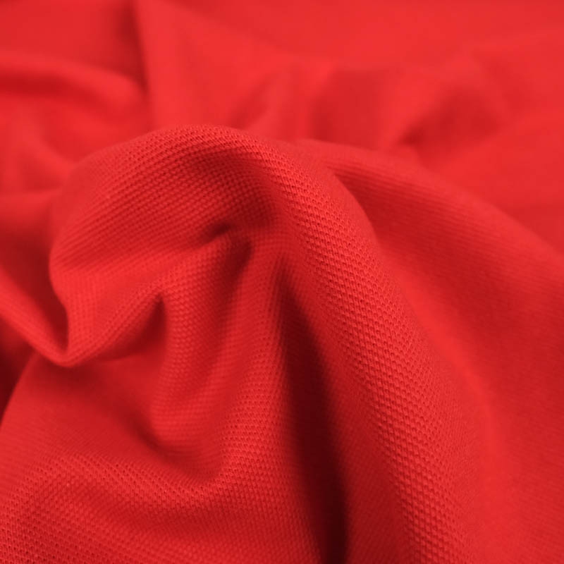 Tissu Polo Rouge Oeko-Tex - Mercerine