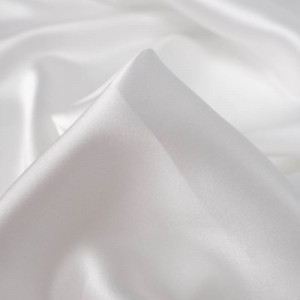 Tissu soie blanc Alicia