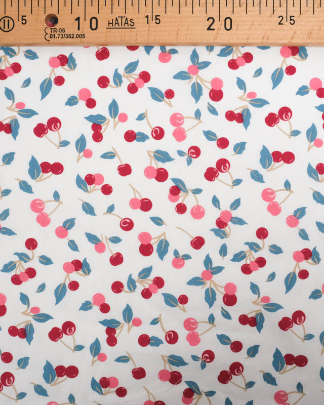 Foulard Carré En Coton 100x100cm - Motif Cerises Sur Fond Noir - Style Ethno, Multifonction - Neuf Avec étiquette