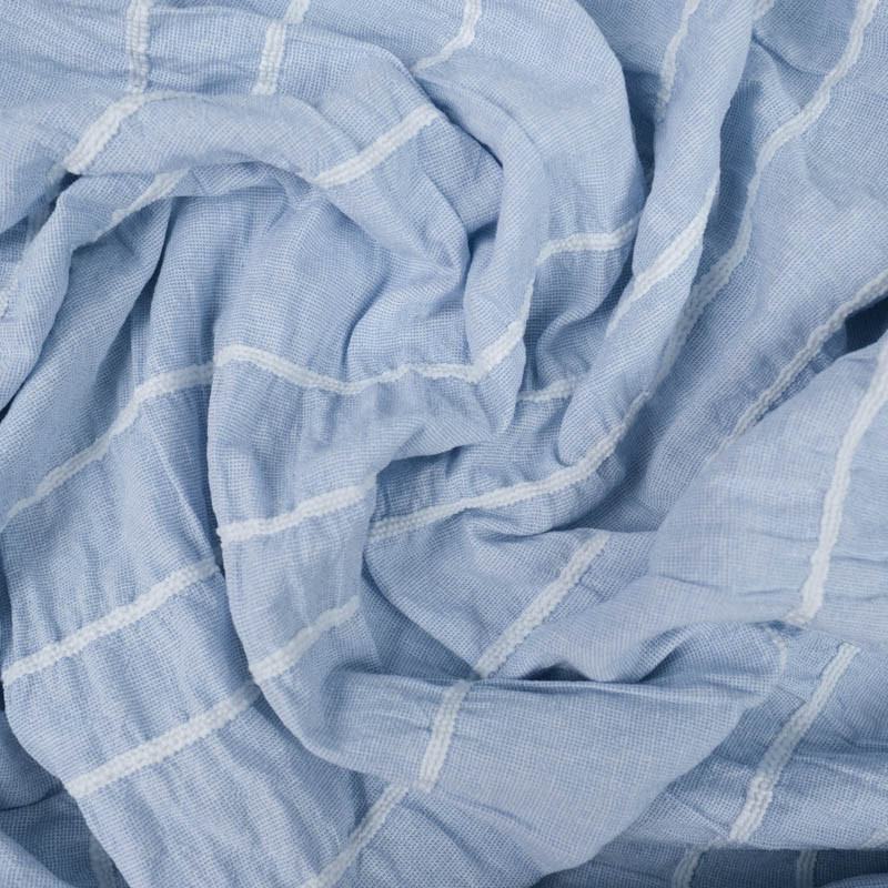 Tissu Smocks Bleu Clair - Mercerine