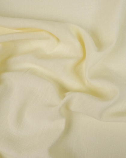 Tissu viscose lin mélangé trame apparente écru