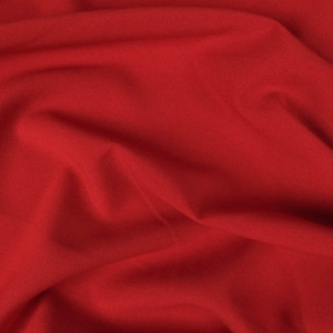 Tissu Crepe Polyester Rouge