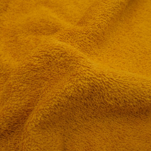 Tissu Eponge jaune moutarde