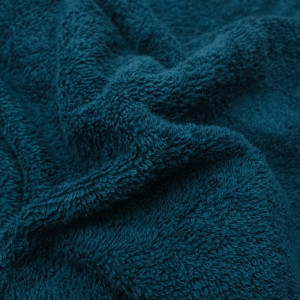 Tissu éponge bleu canard coton - Mercerine