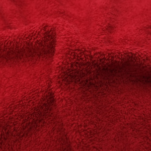 Tissu éponge coton rouge Hotel