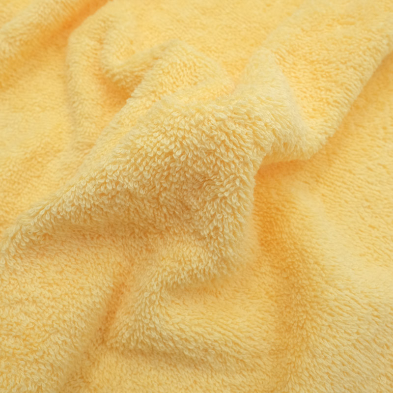 Tissu éponge jaune clair 100%coton - Mercerine