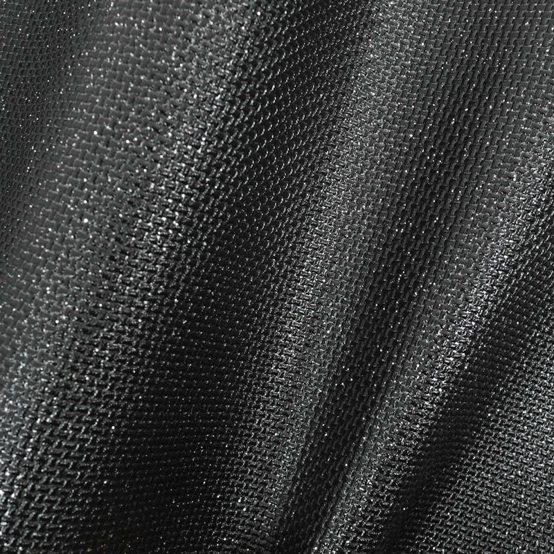 Tissu Simili Cuir Noir Pailleté - Mercerine