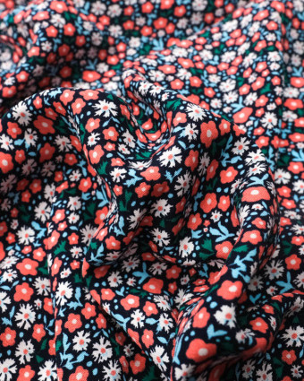 Tissu Viscose Fleuri Julie - Mercerine